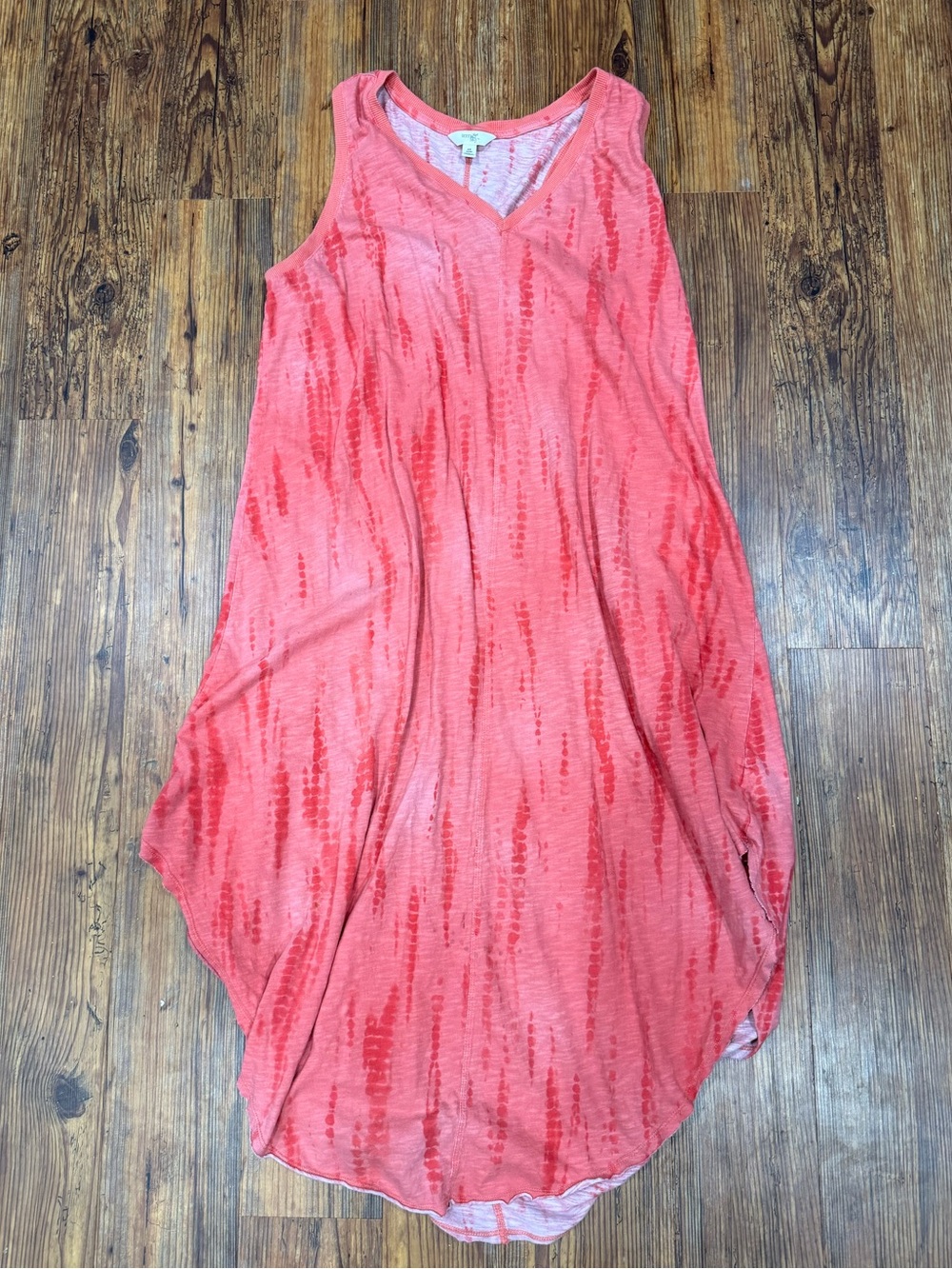 Terra&Sky Plus Size Sleeveless Tie-dye Dress
